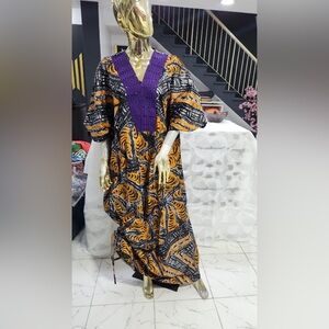 Beautiful Caftan/Kaftan Bubu Dress. Adire